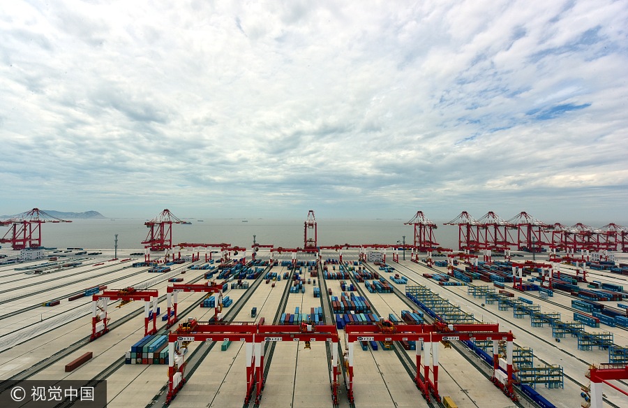 World's largest automated port nears completion in Shanghai