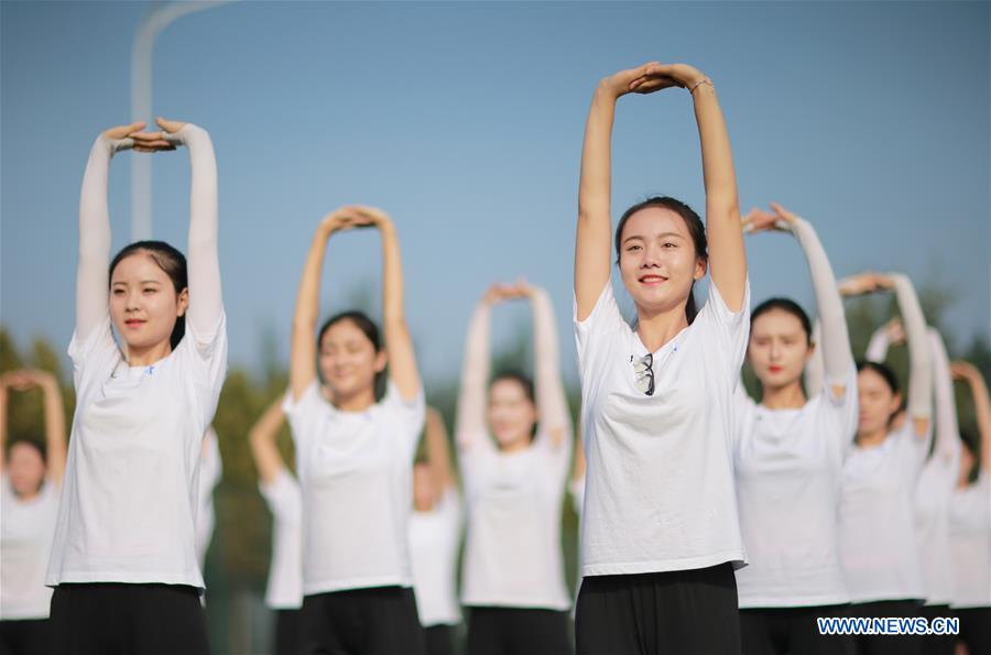 Students train for upcoming 13th Chinese National Games