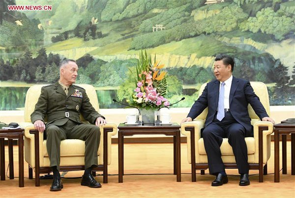 Chinese president meets top US general