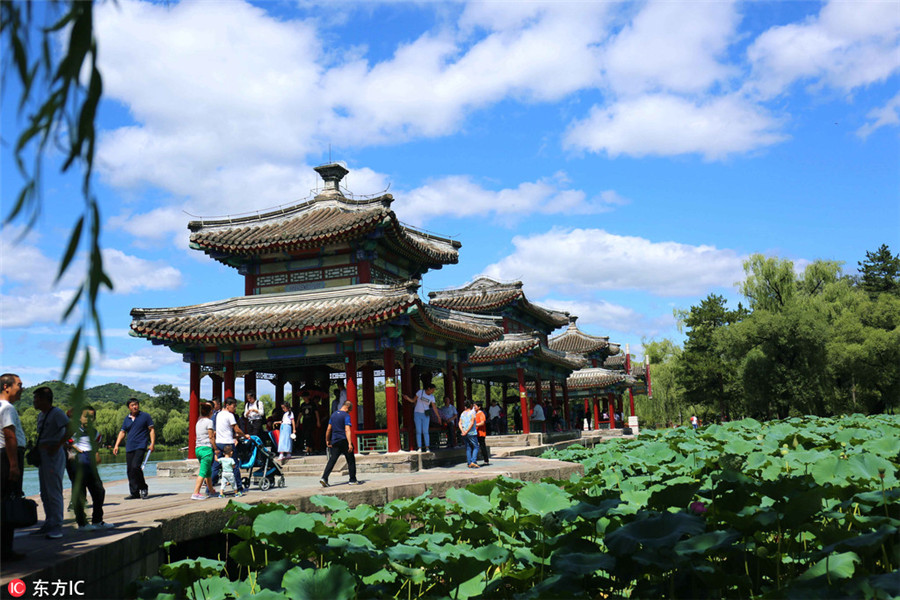 After scorching heat, autumn's blue skies a pleasant sight