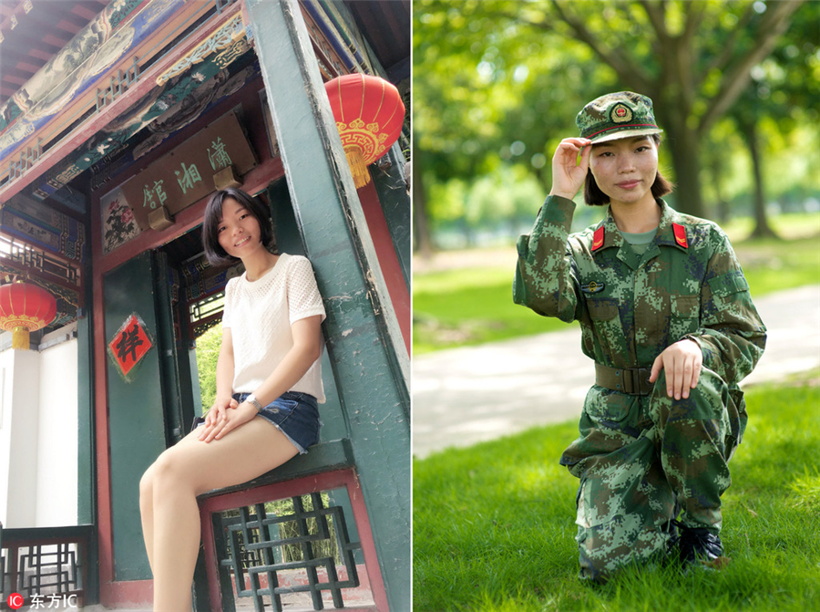 Coming-of-age: Females turn tough soldiers after military service