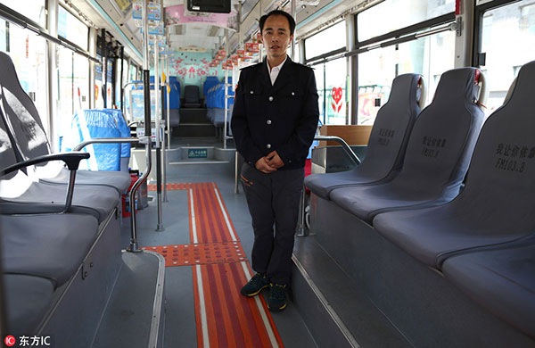 Bus driver wins patent for tactile paving