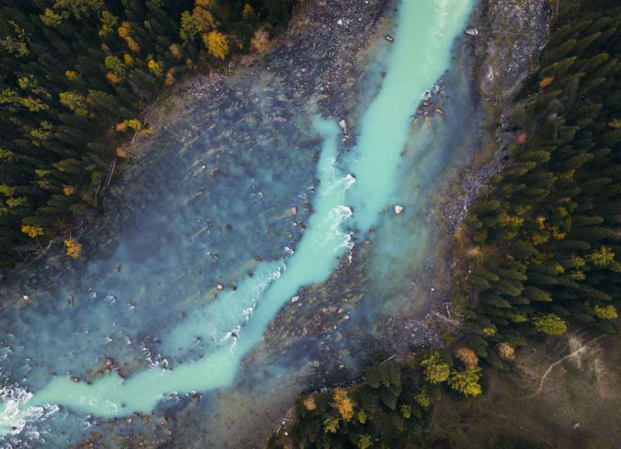 Bathed in blue and gold: Stunning autumn scenes in Xinjiang