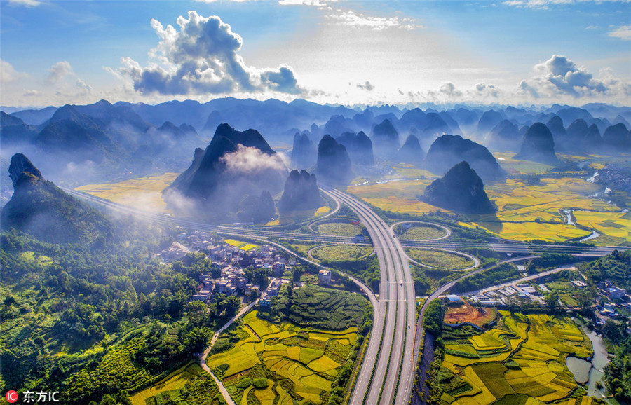 Breathtaking beauty along the 'road to heaven'