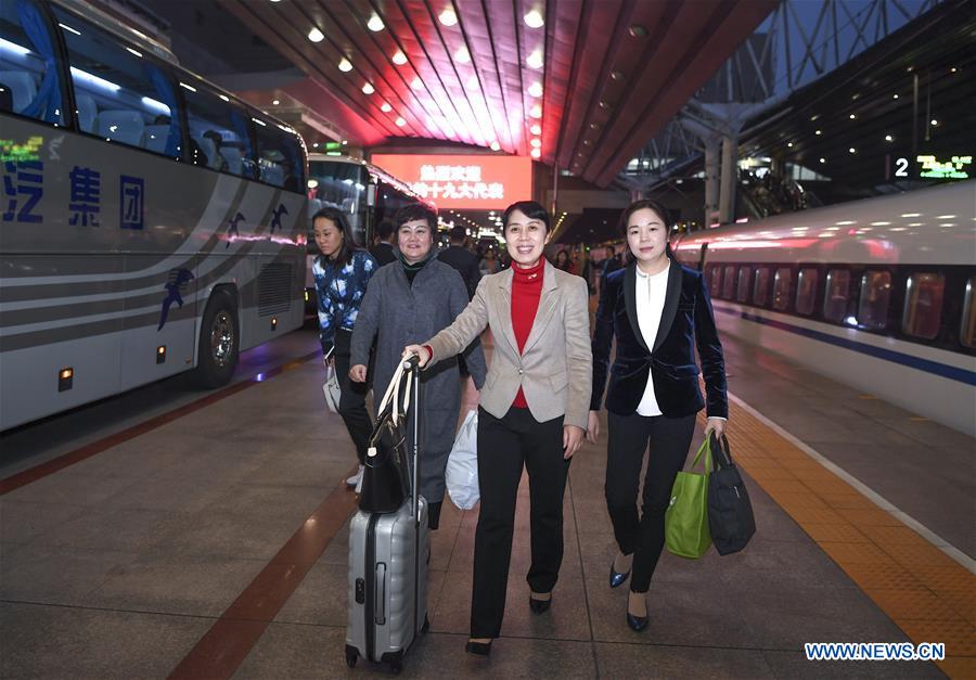 Delegates to CPC national congress arrive in Beijing