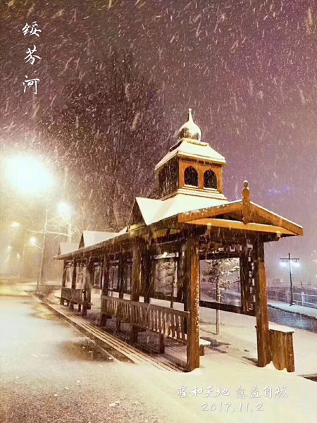 Snowfall turns Heilongjiang cities beautiful