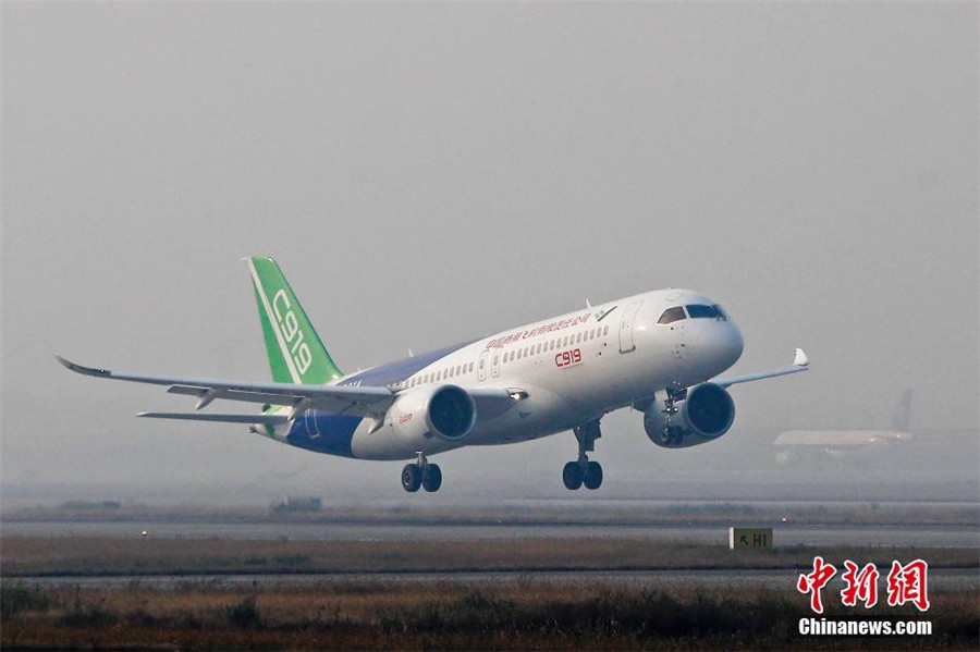 C919 jetliner undergoes final testing in Shanghai