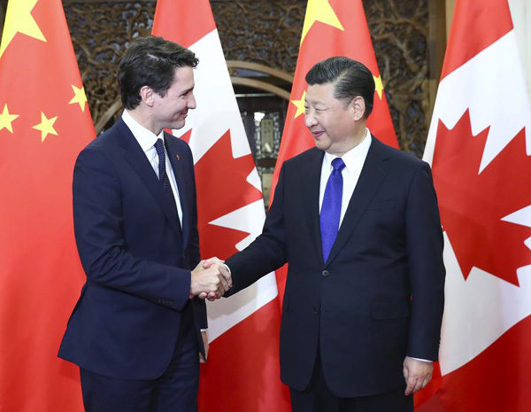 Xi asks China, Canada to work for substantial ties