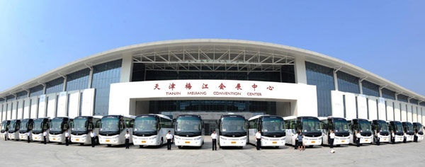 50 green buses make debut in Tianjin