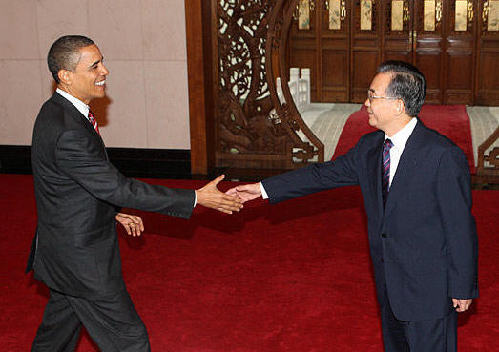 Wen meets Obama
