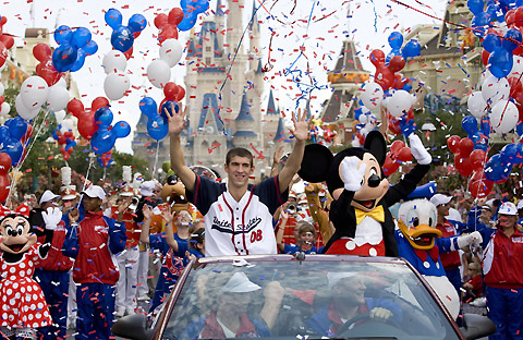 Disney honors Phelps' gold with parade