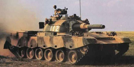 Domestically-made tanks of the PLA