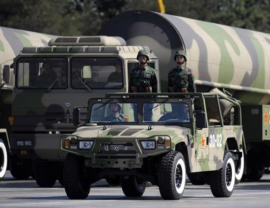 Nuclear-capable intercontinental missiles bring climax to parade