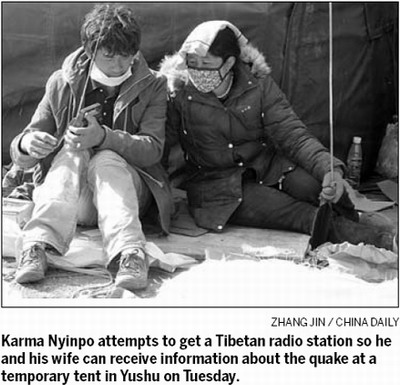 30,000 radios are making life calmer in quake-hit area