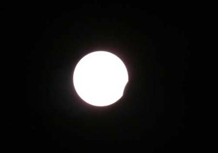 Solar eclipse visits western China