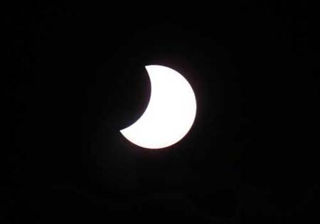 Solar eclipse visits western China