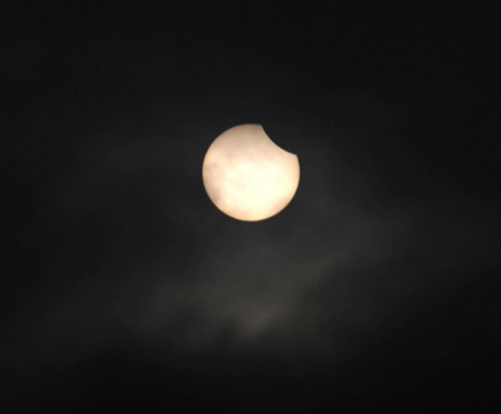Solar eclipse seen in North China