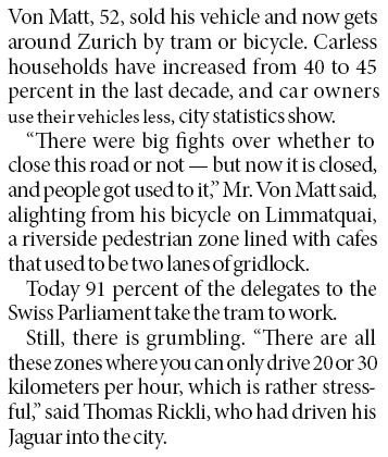Traffic torments, by design