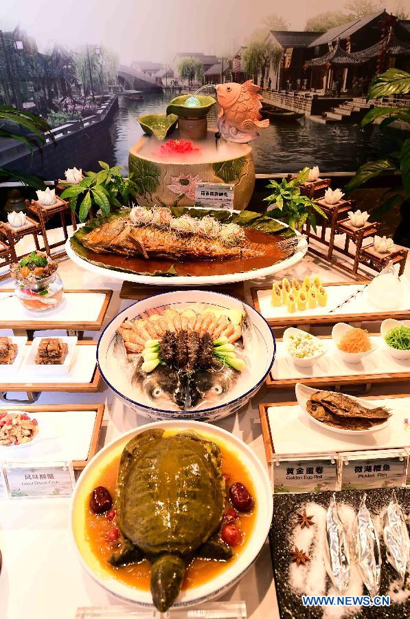 Plats gastronomiques présentés à Qufu