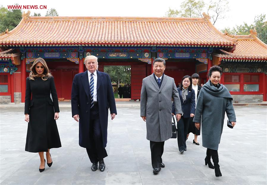 Xi Jinping et Donald Trump à la Cité interdite
