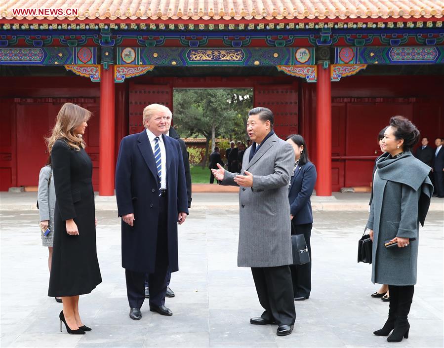 Xi Jinping et Donald Trump à la Cité interdite