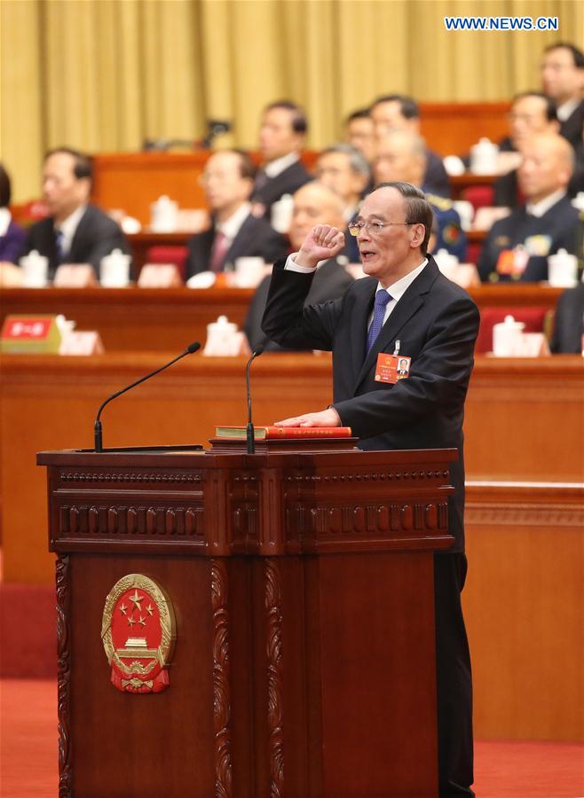 Wang Qishan élu vice-président chinois