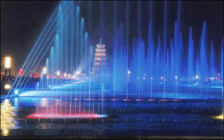 Musical fountain show to start in Xian