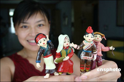 Dough figurines of