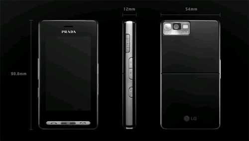 LG and Prada develop iconic mobile phone