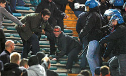United furious after Rome trouble