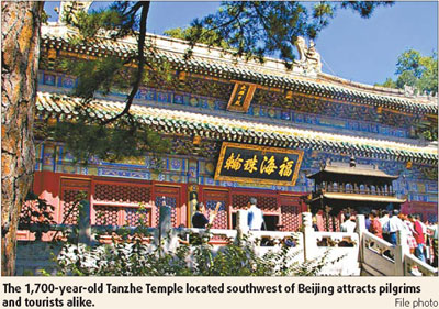 Tourists flock to the temple of boom