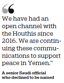 Riyadh in talks with Yemen rebels