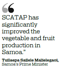 Samoan farmers reap fruits of agricultural tech aid project