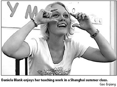 Our teacher, the fairest in the land
