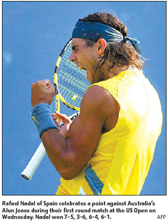 Nadal struggles while Federer cruises