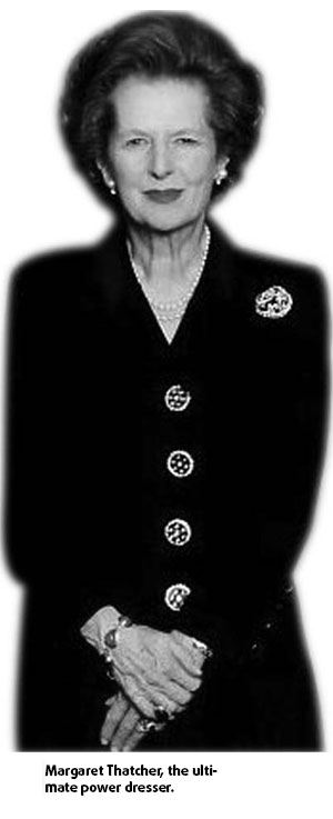 Passion for the power suit casts Thatcher as a fashion icon