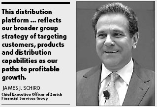 Zurich banks on insurance market