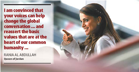 Queen Rania calls for more understanding
