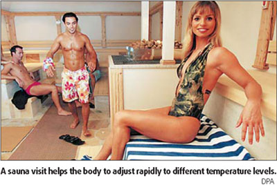 Seriously, summer really is the best time to hit the sauna