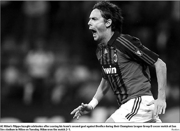 Inzaghi and Shevchenko hit 60 mark