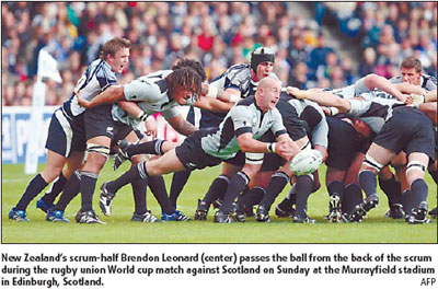 All Blacks, Australia into quarters