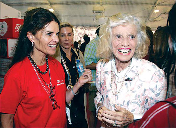 maria shriver young. and Maria Shriver (left),