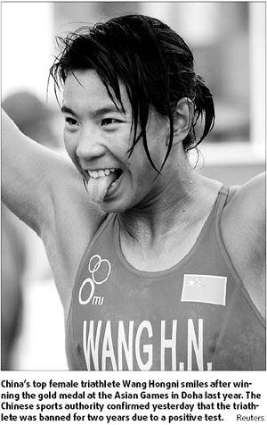 Top triathlete banned for 2 years
