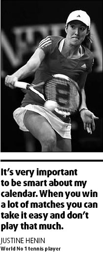 Less brings more for solid world No 1 Henin