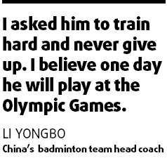 Little Li hopes to take big steps