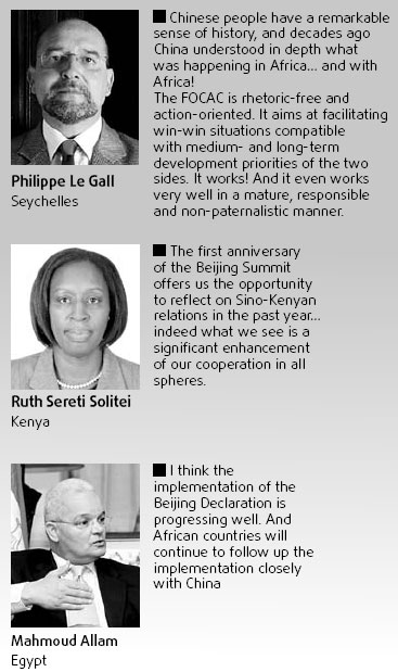A year after China-Africa Summit what ambassadors to the country say