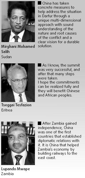A year after China-Africa Summit what ambassadors to the country say
