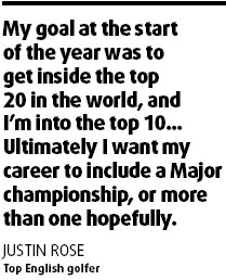Rose targets Major win in 2008