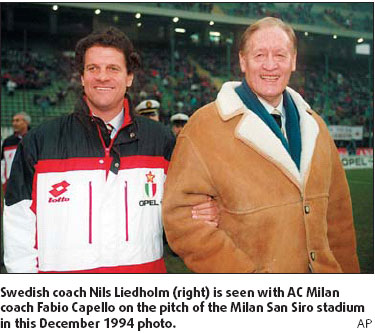Tributes pouring in for Sweden and Milan great