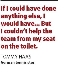 Haas: Cup defeat was down to poisoning